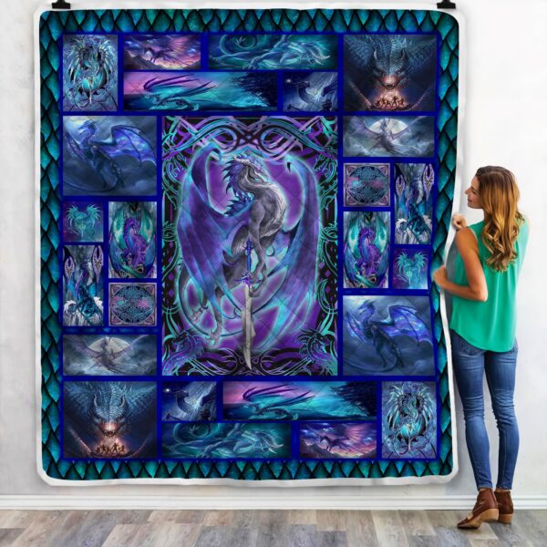 Fantasy Dragon Fleece Blanket Sherpa Blanket