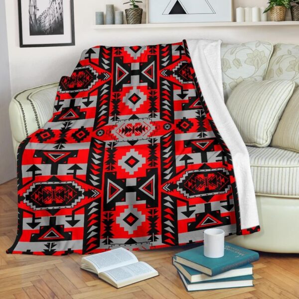 Native American Fleece Blanket Sherpa Blanket