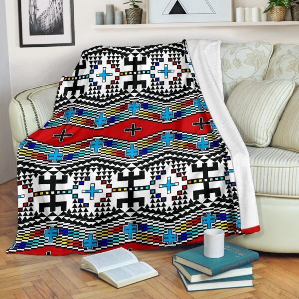 Native American Fleece Blanket Sherpa Blanket