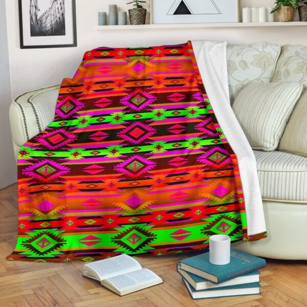 Native American Fleece Blanket Sherpa Blanket