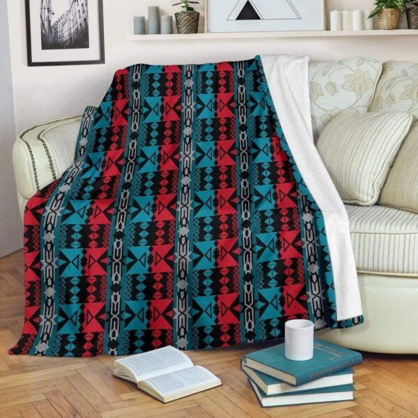 Native American Fleece Blanket Sherpa Blanket
