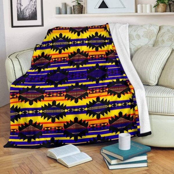 Native American Fleece Blanket Sherpa Blanket