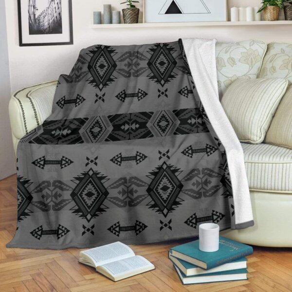 Native American Fleece Blanket Sherpa Blanket