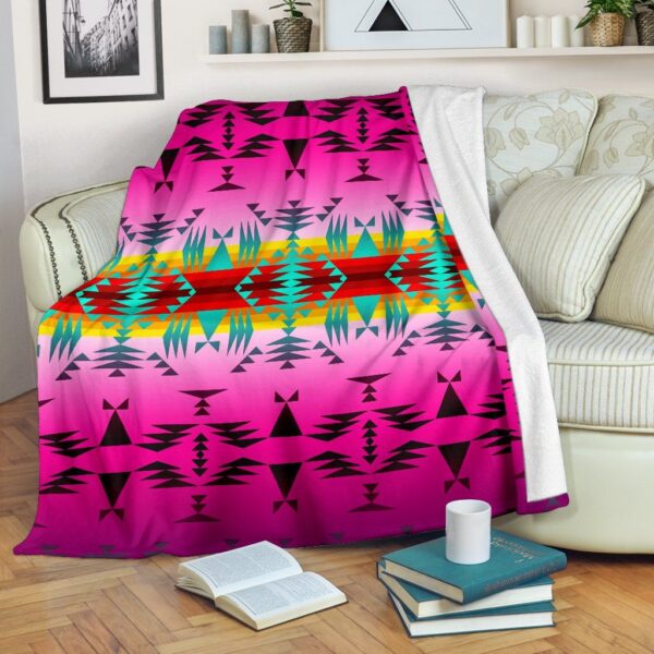 Native American Fleece Blanket Sherpa Blanket