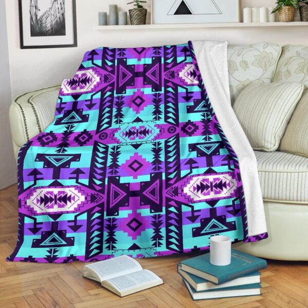 Native American Fleece Blanket Sherpa Blanket