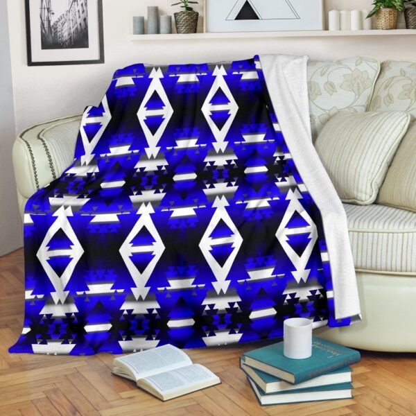 Native American Fleece Blanket Sherpa Blanket