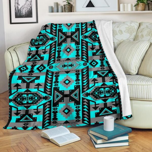 Native American Fleece Blanket Sherpa Blanket