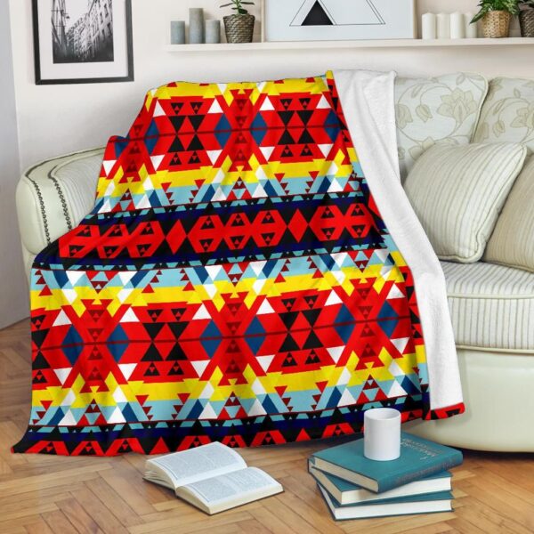 Native American Fleece Blanket Sherpa Blanket