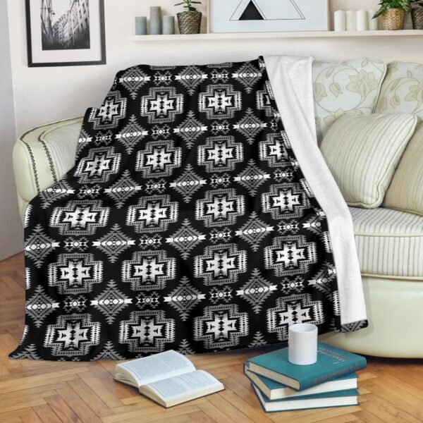 Native American Fleece Blanket Sherpa Blanket