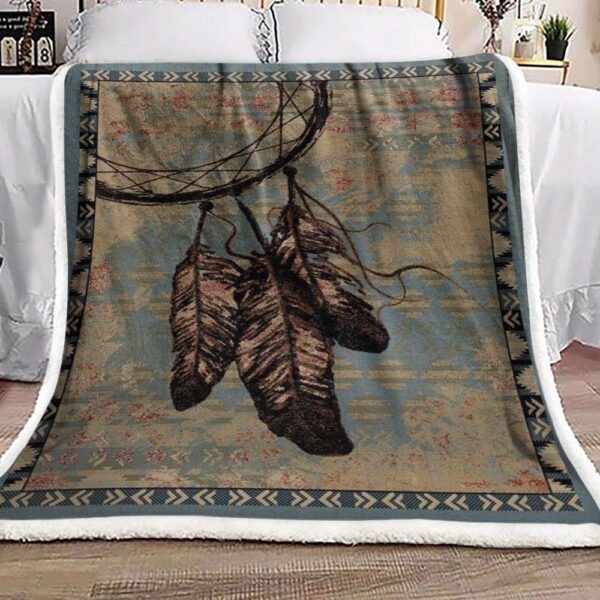 Native American Fleece Blanket Sherpa Blanket