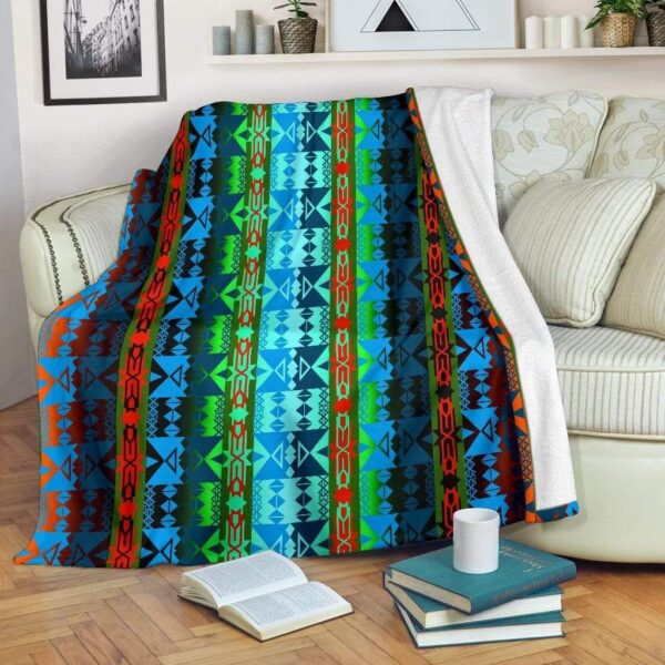 Native American Fleece Blanket Sherpa Blanket