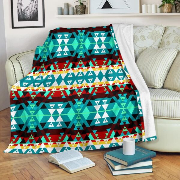 Native American Fleece Blanket Sherpa Blanket