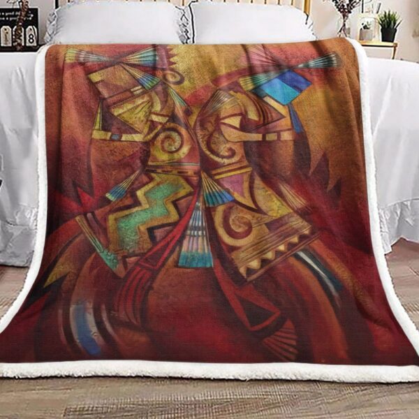 Native American Fleece Blanket Sherpa Blanket