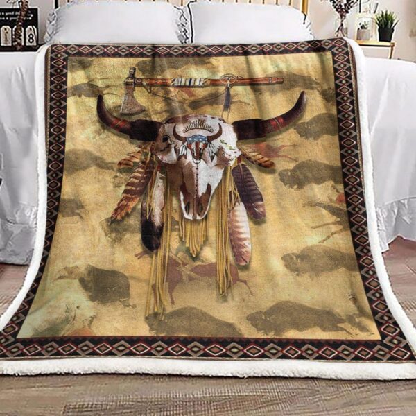 Native American Fleece Blanket Sherpa Blanket
