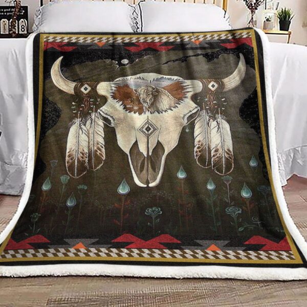 Native American Fleece Blanket Sherpa Blanket