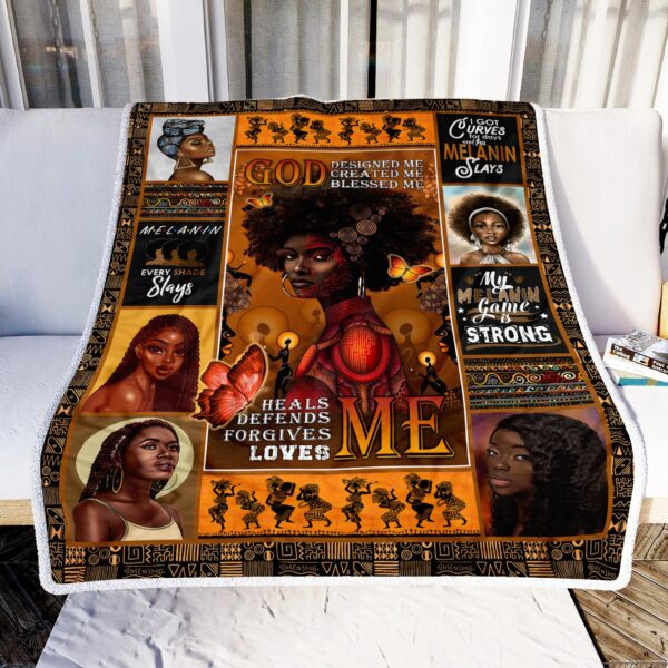 Black Women Black Lives Matter Black Pride Fleece Blanket Sherpa Blanket