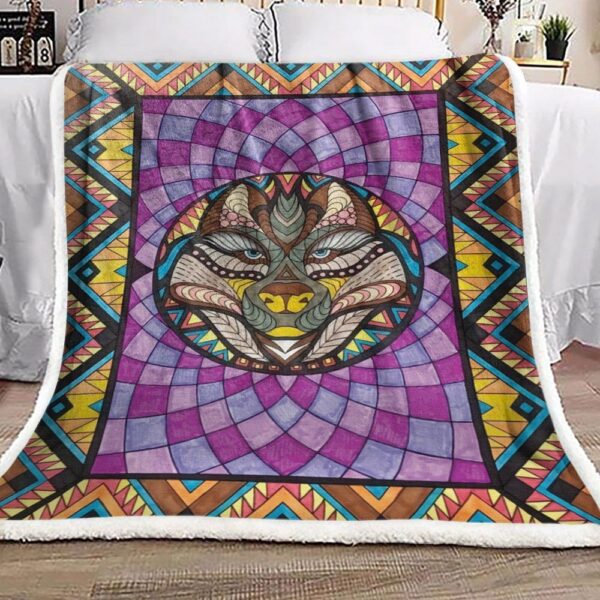 Native American Fleece Blanket Sherpa Blanket