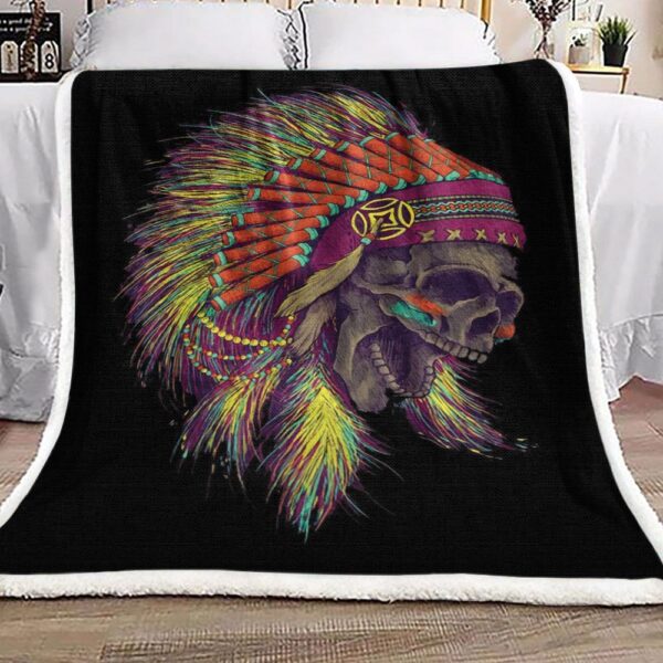 Native American Fleece Blanket Sherpa Blanket