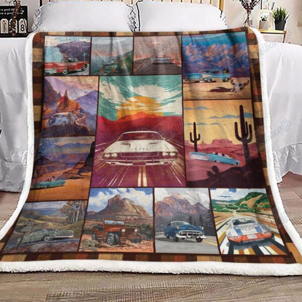 Travel Car Fleece Blanket Sherpa Blanket