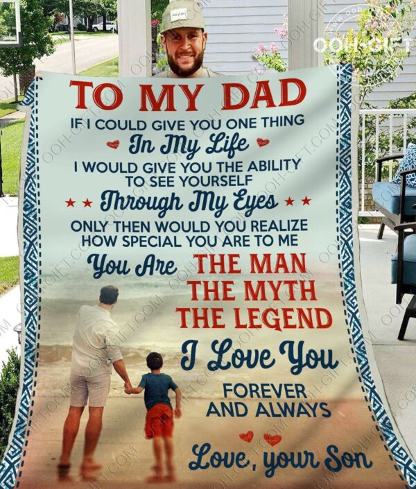 Dad To My Dad Fleece Blanket Sherpa Blanket