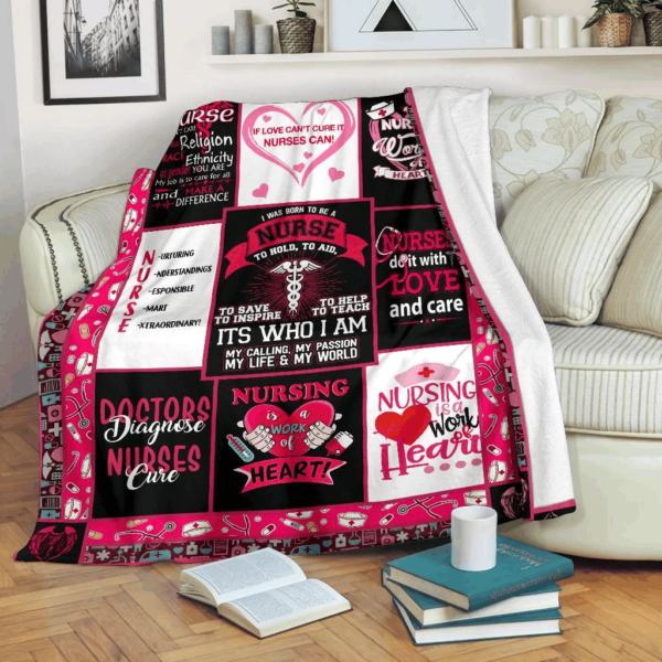 Nurse Fleece Blanket Sherpa Blanket