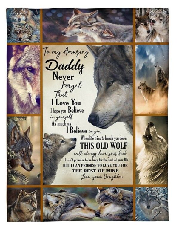 To My Amazing Daddy Fleece Blanket Sherpa Blanket