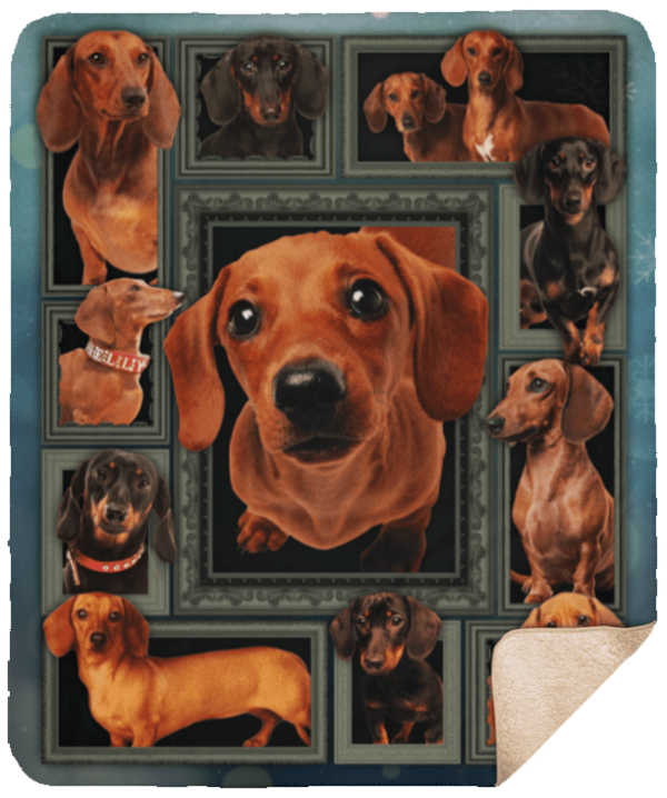 Dachshund Dog Fleece Blanket Sherpa Blanket