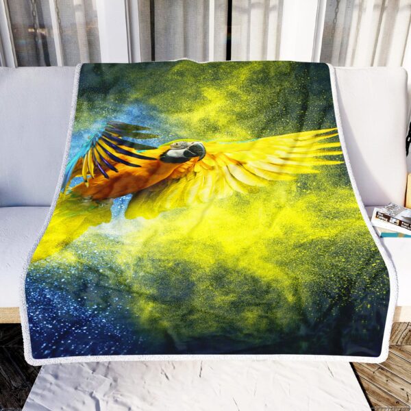 Parrot Art Fleece Blanket Sherpa Blanket