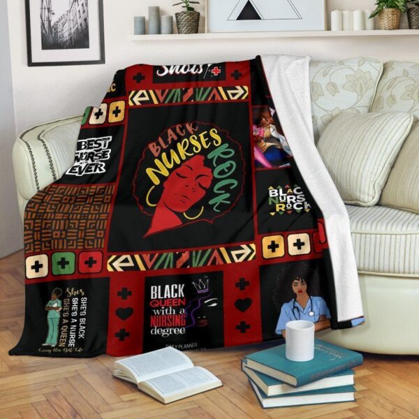 Nurse Fleece Blanket Sherpa Blanket