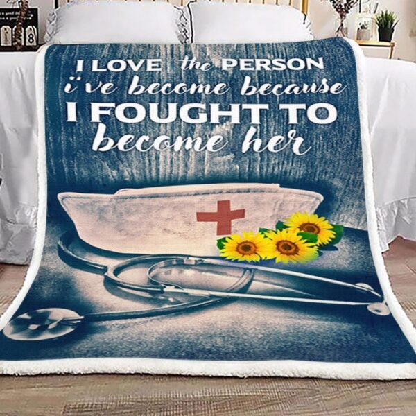 Nurse Fleece Blanket Sherpa Blanket