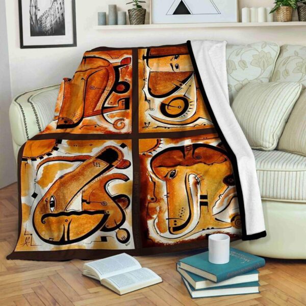 Dachshund Fleece Blanket Sherpa Blanket