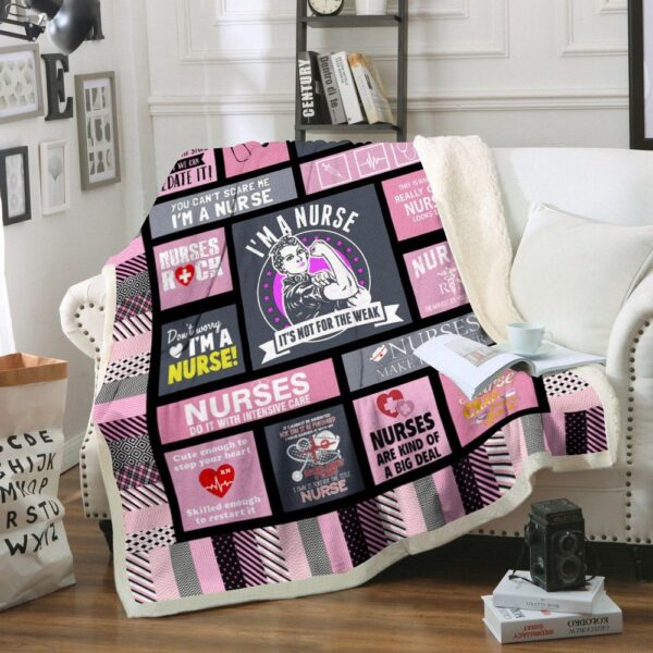 Nurse Fleece Blanket Sherpa Blanket