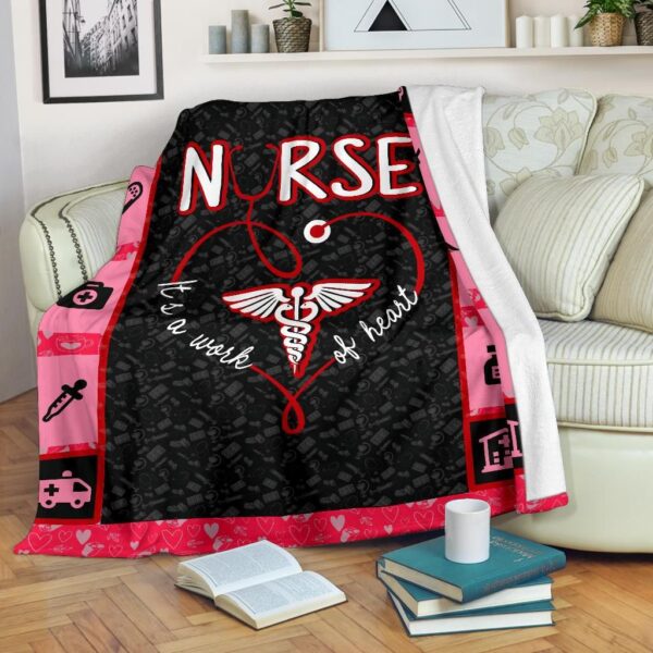 Nurse Fleece Blanket Sherpa Blanket