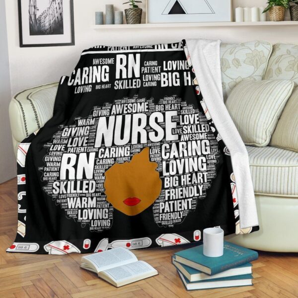 Nurse Fleece Blanket Sherpa Blanket