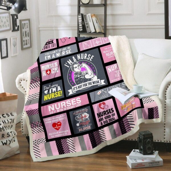 Nurse Fleece Blanket Sherpa Blanket