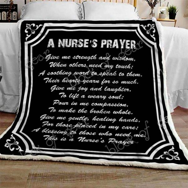 Nurse Fleece Blanket Sherpa Blanket