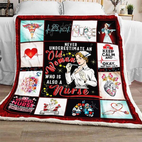Nurse Fleece Blanket Sherpa Blanket