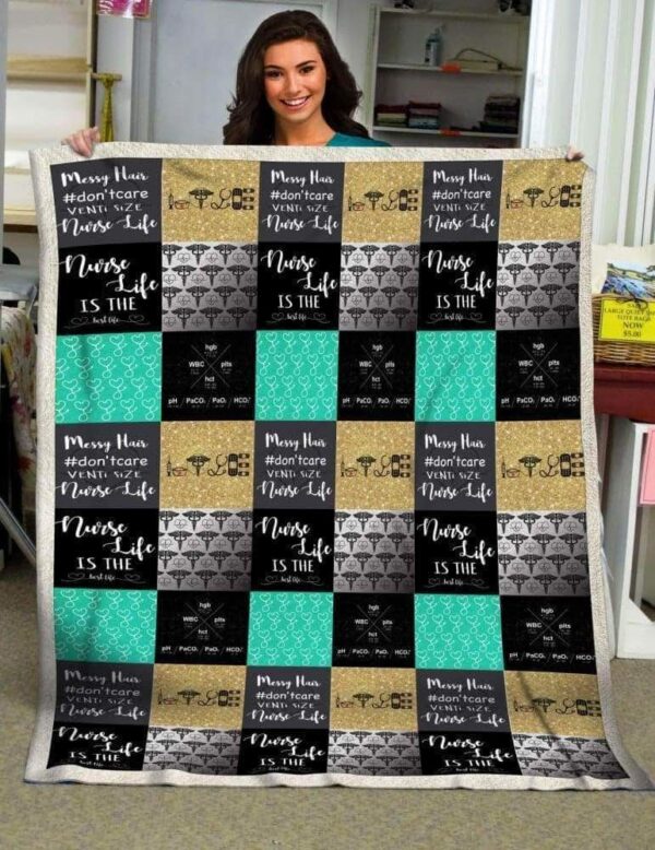 Nurse Fleece Blanket Sherpa Blanket