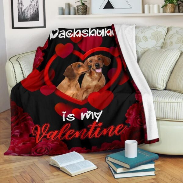 Dachshund Fleece Blanket Sherpa Blanket