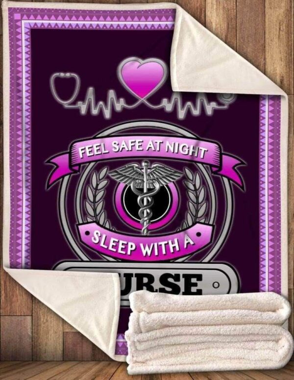 Safe Nurse Fleece Blanket Sherpa Blanket