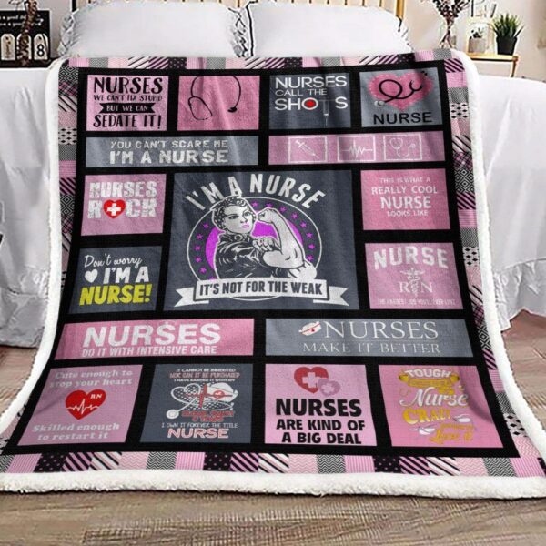 Nurse Fleece Blanket Sherpa Blanket