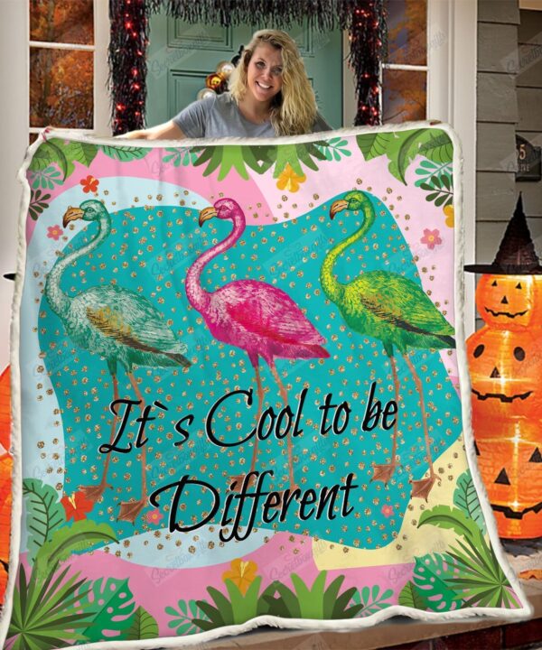 Flamingo Fleece Blanket Sherpa Blanket