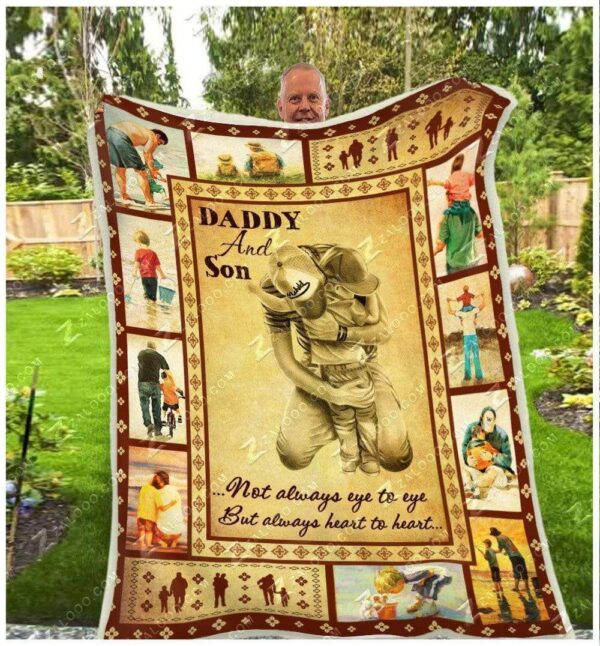 Dad Son Fleece Blanket Sherpa Blanket
