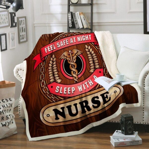Nurse Fleece Blanket Sherpa Blanket