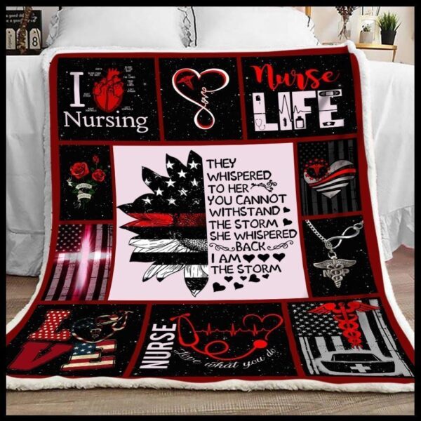 Nurse Fleece Blanket Sherpa Blanket