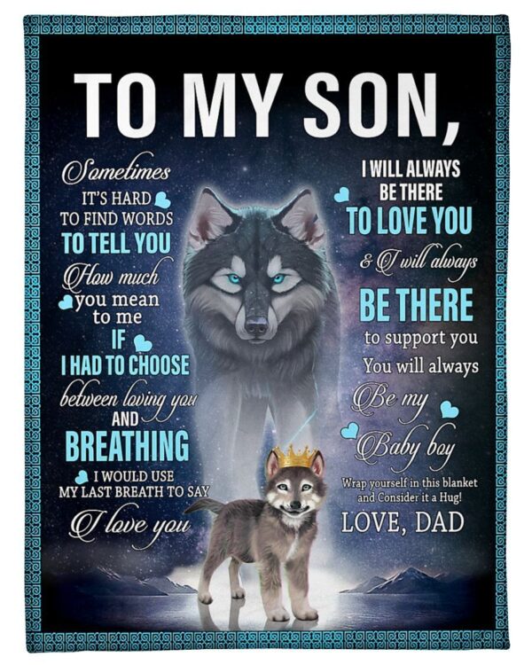 To my Dad Fleece Blanket Sherpa Blanket