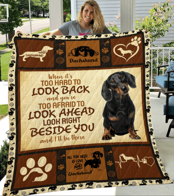 Dachshund Fleece Blanket Sherpa Blanket