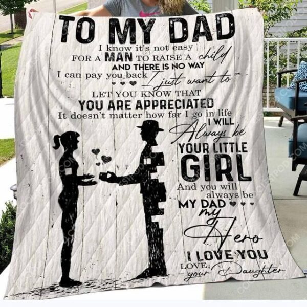 Son To Dad Fleece Blanket Sherpa Blanket