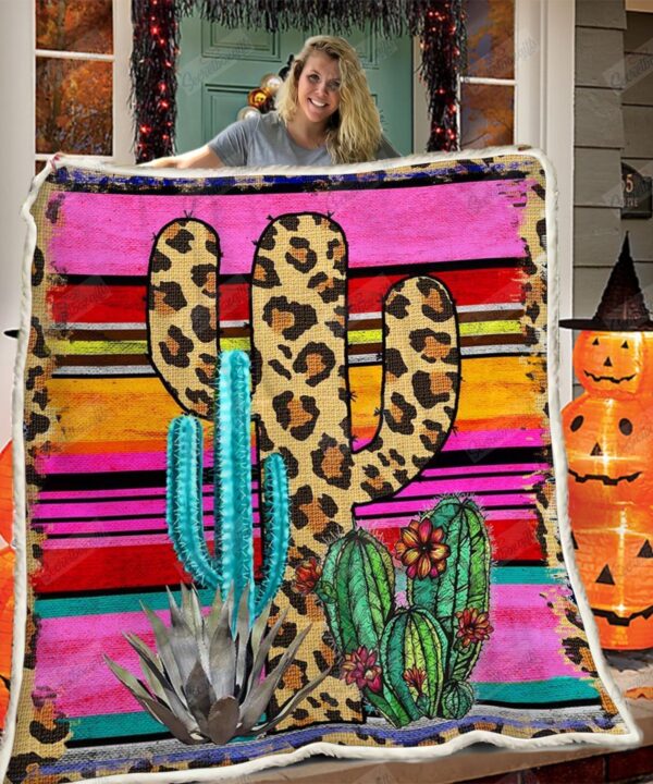 Cactus Fleece Blanket Sherpa Blanket