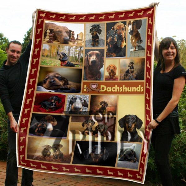 Dachshunds Collection Fleece Blanket Sherpa Blanket